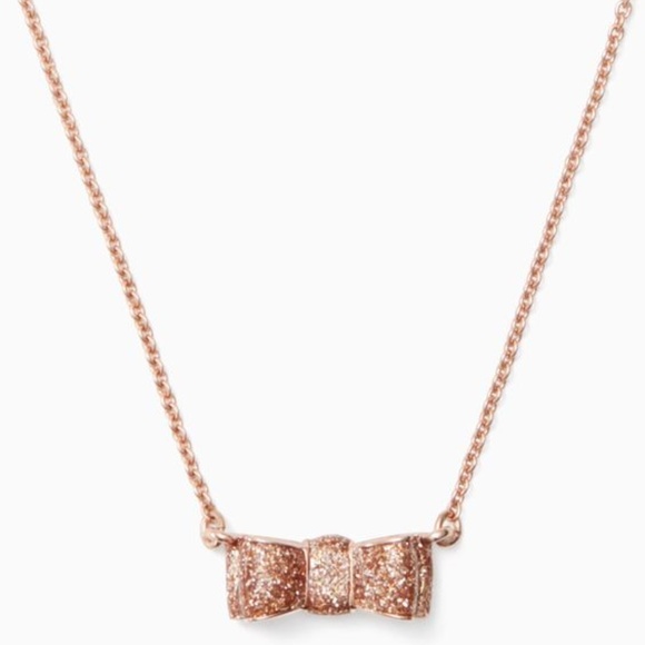 kate spade Jewelry - NWT kate spade Moon River Glitter Pendant Rose Gld